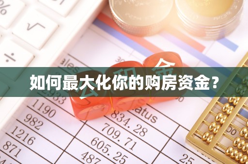 天宁如何最大化你的购房资金？