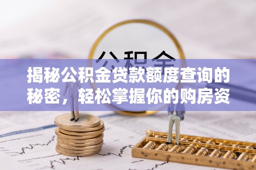 天宁揭秘公积金贷款额度查询的秘密，轻松掌握你的购房资金