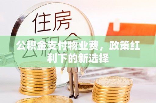 天宁公积金支付物业费，政策红利下的新选择